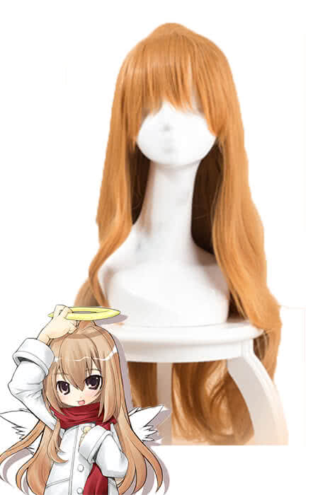 Toradora! Tiger and Dragon Aisaka Taiga Blonde Long Curly Anime Cosplay Woman Wigs