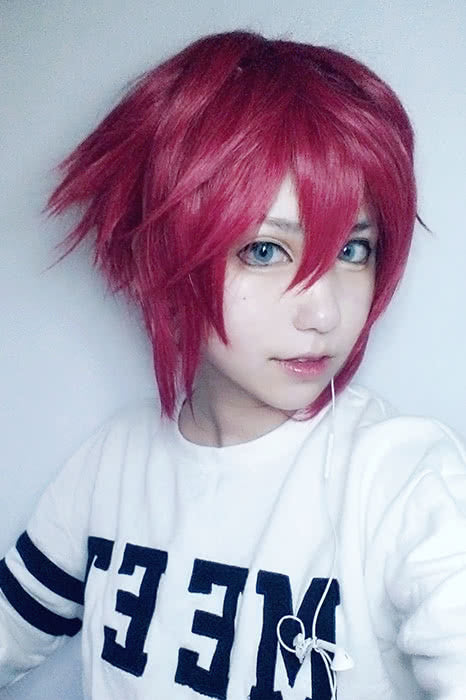 Touken Ranbu New Character Short Red Hairs Wigs