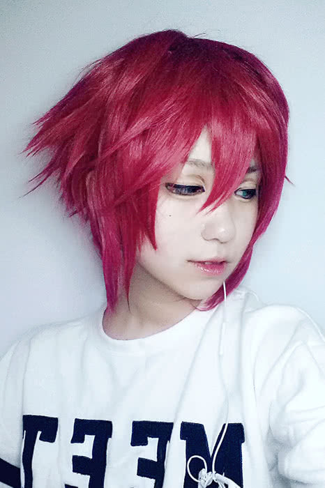 Touken Ranbu New Character Short Red Hairs Wigs
