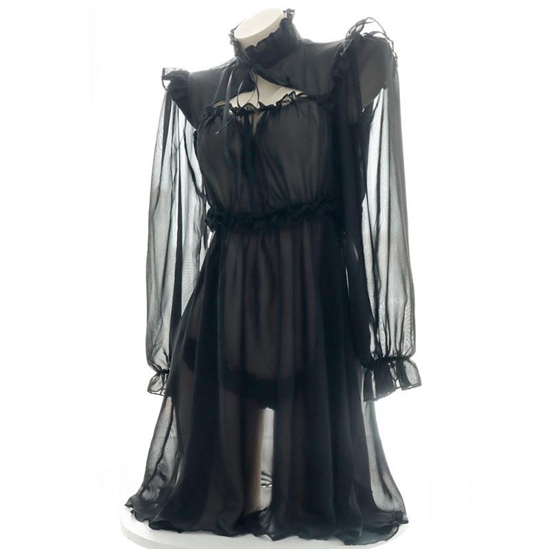 Translucent Chiffon Pajama 2 Color Cosplay Costume