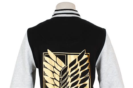 Attack on Titan Mikasa Ackerman Cosplay Costume Black Golden