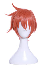 Tsurezure Children Takurou Sugawara Short Orange Red Anime Cosplay Party Man Wigs