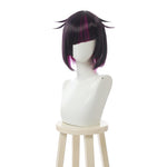 Twist Wonderland Lilia Vanrouge Short Black Highlights Purple Cosplay Wigs