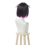 Twist Wonderland Story Lilia Vanrouge Short Black Highlights Purple Cosplay Wigs