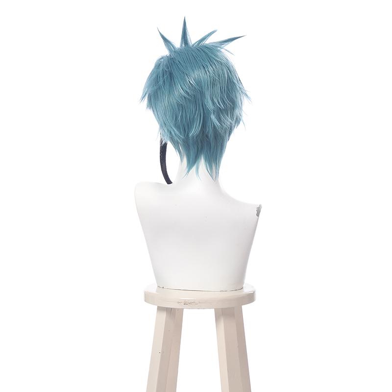 Twisted Wonderland Floyd Leech Twins Ice Blue Cosplay Wigs Back