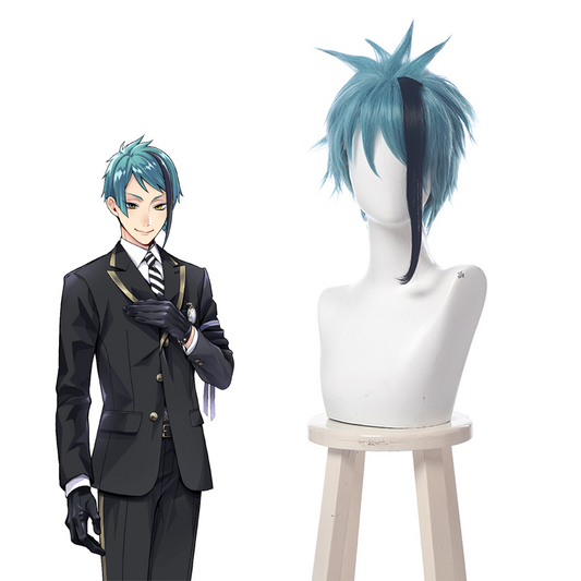 Twisted Wonderland Jade Leech Twins Ice Blue Cosplay Wigs