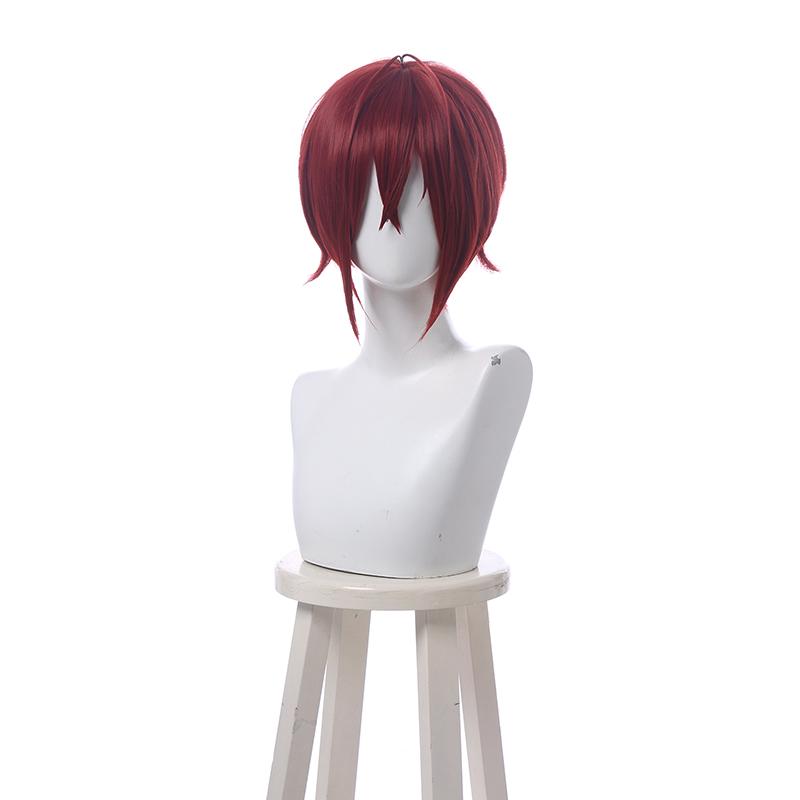 Twisted Wonderland Riddle Rosehearts Red Short Cosplay Wigs