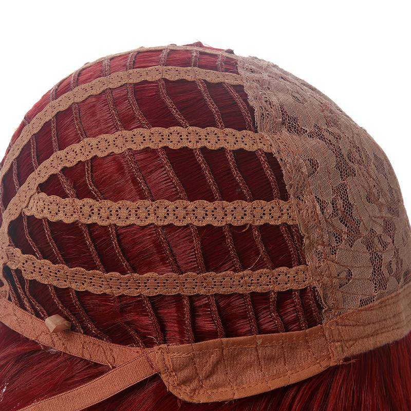 Twisted Wonderland Riddle Rosehearts Red Short Cosplay Wigs With Cap