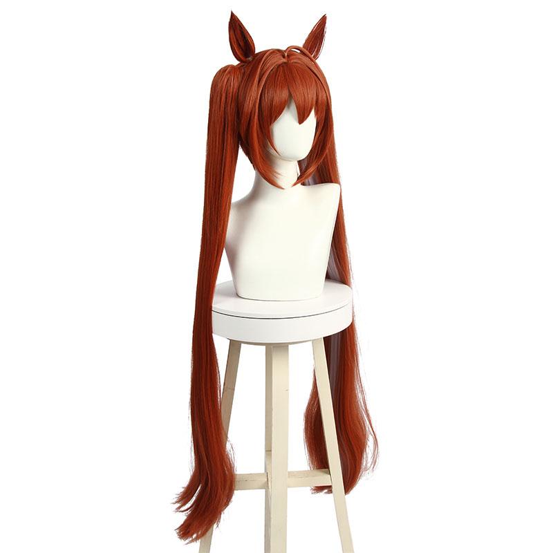 Uma Musume Pretty Derby Daiwa Scarlet Yellow Brown Long Cosplay Wigs
