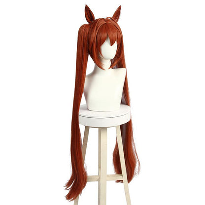Uma Musume Pretty Derby Daiwa Scarlet Yellow Brown Long Cosplay Wigs