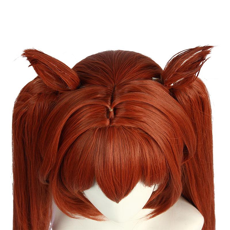 Uma Musume Pretty Derby Daiwa Scarlet Yellow Brown Long Cosplay Wigs