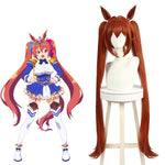 Uma Musume Pretty Derby Daiwa Scarlet Yellow Brown Long Cosplay Wigs