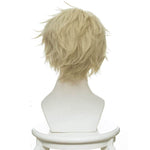 Violet Evergarden Benedict Blue Short Yellow Straight Anime Cosplay Man Wigs