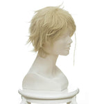 Violet Evergarden Benedict Blue Short Yellow Straight Anime Cosplay Man Wigs