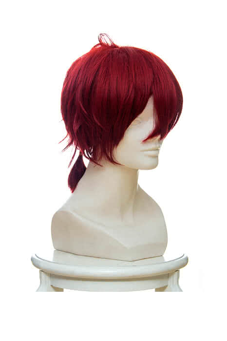 Violet Evergarden Claudia Hoggins Anime Cosplay Wigs Short Wine Red Synthetic Man Wigs