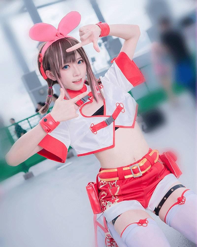 Virtual Youtuber Kizuna AI 3rd Birthday Live Chinese Style Cosplay Costume