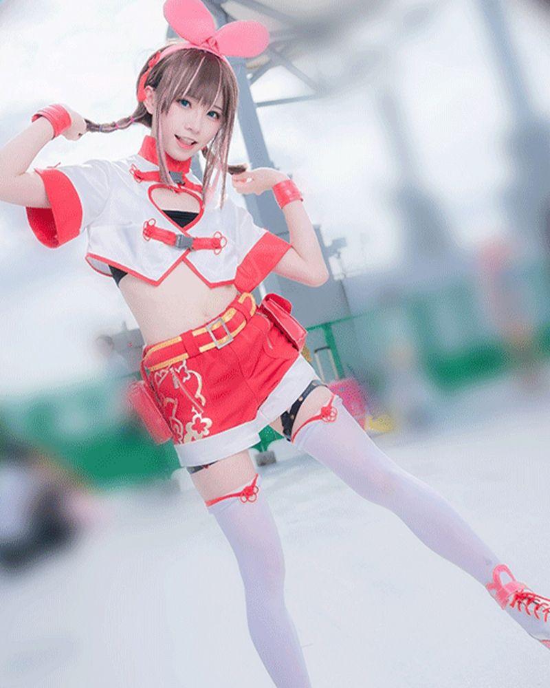 Virtual Youtuber Kizuna AI 3rd Birthday Live Chinese Style Cosplay Costume