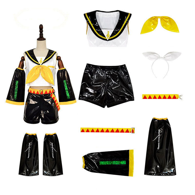 Vocaloid Kagamine Rin Female Cosplay Costume