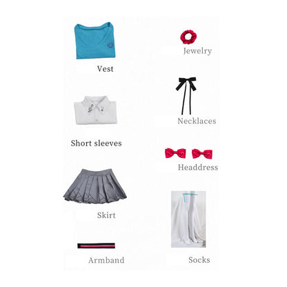 Vocaloid Hatsune Miku 16th Anniversary JK Cosplay Costume