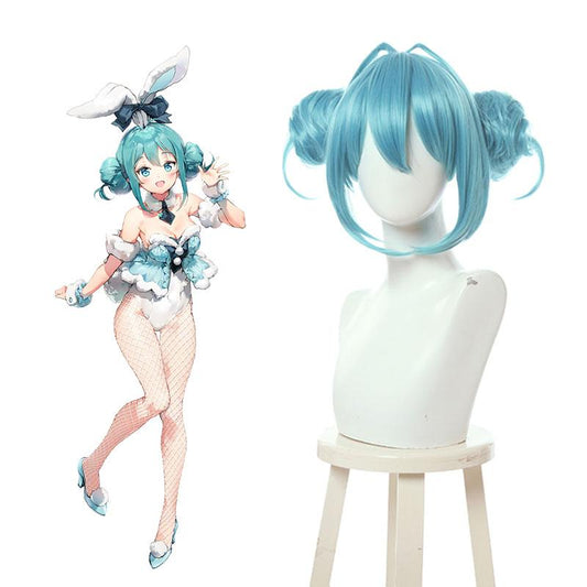 VOCALOID Hatsune Miku BiCute Bunnies Blue Cosplay Wigs