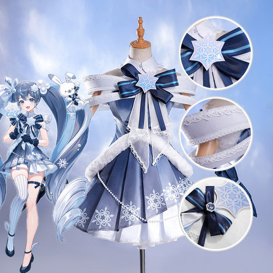 Vocaloid Hatsune Miku Snow Miku 2025 Cosplay Costume