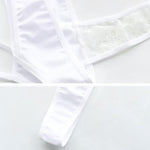 White Sexy Lace Bodysuit Underwear Cosplay Costume