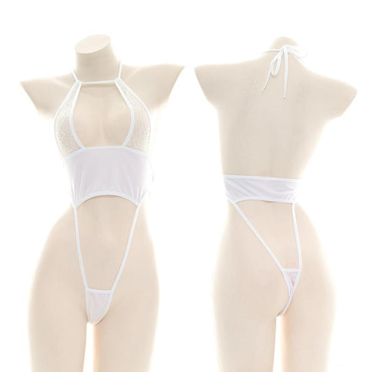 White Sexy Lace Bodysuit Underwear Cosplay Costume