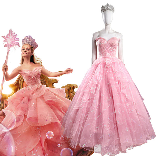 Wicked Glinda Cosplay Costume