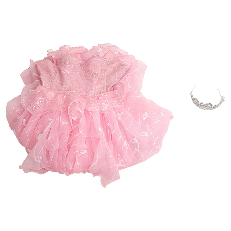 Wicked Glinda Cosplay Costume