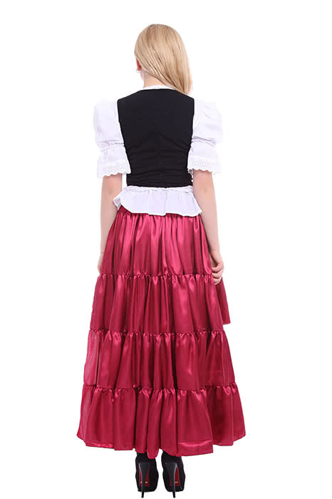Women Long Dress Wine Dance Cosplay Costumes