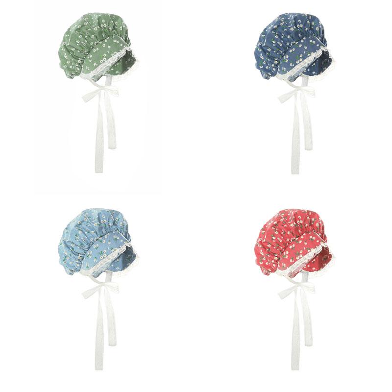 Women Renaissance Victorian Medieval Long Floral Hats