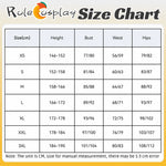 Rolecosplay Wuthering Waves Hsin - costume size chart