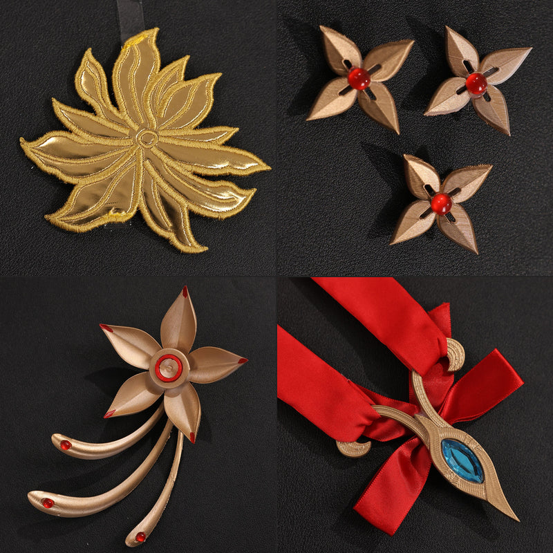 Rolecosplay Wuthering Waves Hsin - costume accessory detail collage