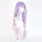 Lilac and pink gradient braided scalp-top cosplay wig - product view 2