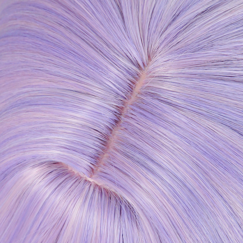 Lilac and pink gradient braided scalp-top cosplay wig - product view 3