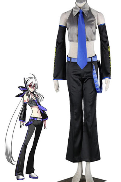 Vocaloid Yowane Haku Black Anime Cosplay Costumes