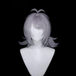 Rolecosplay Zenless Zone Zero Dracaene Sunbringer Silver Gray Cosplay Wig - silver gray layered wig front view