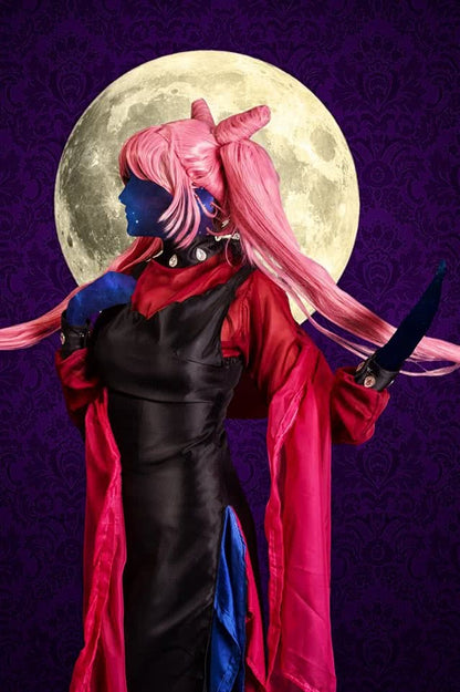 130cm Long Sailor Moon Cosplay Wigs Pink Woman Wigs