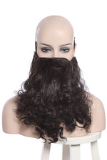 Harry Potter Rubeus Hagrid Long Curly Brown Movie Cosplay Man Wigs