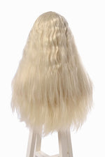 Harry Potter Albus Dumbledore Long Curly Silver White Movie Cosplay Man Wigs