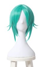 Land of the Lustrous Phosphophyllite Short Green Synthetic Anime Cosplay Woman Wigs