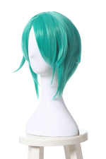 Land of the Lustrous Phosphophyllite Short Green Synthetic Anime Cosplay Woman Wigs