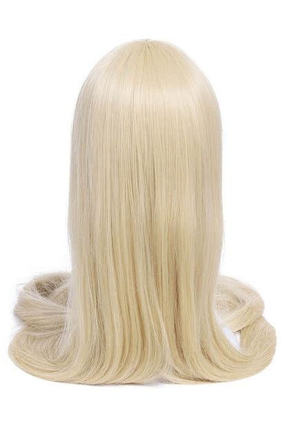 Chobits Chii Supper Long Straight Beige Blonde Anime Cosplay Wigs