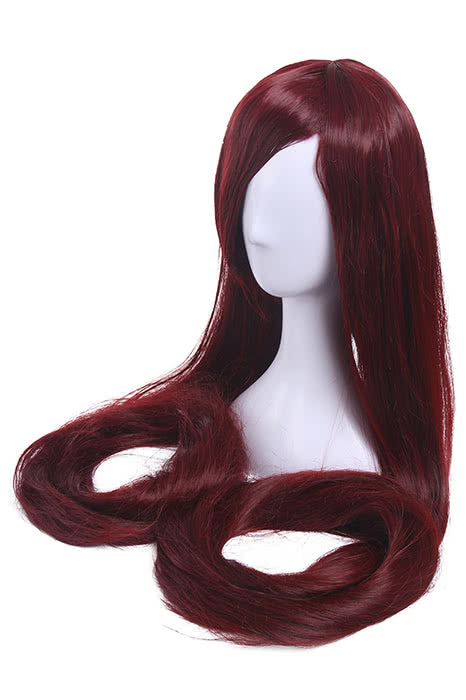 100cm Supper Long Straight Wine Red Cosplay Party Wigs