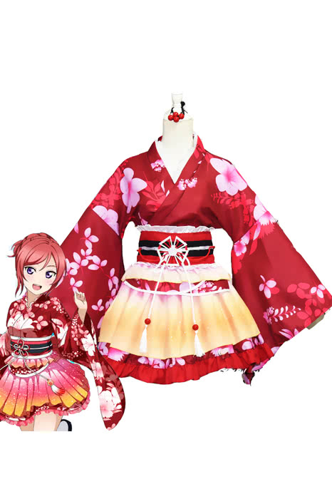 Love Live Kousaka Honoka Kimono Anime Cosplay Costumes