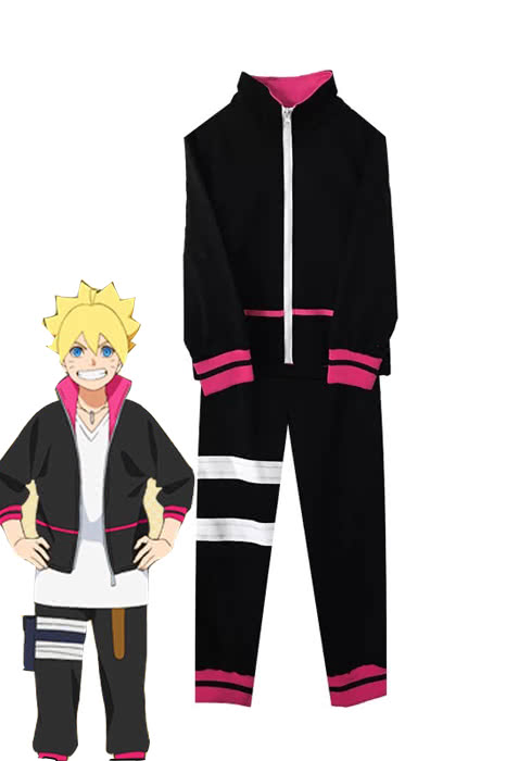 Naruto Uzumaki Naruto Black Anime Cosplay Costumes