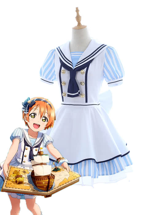 Love Live Pirate Set Rin Hoshizora Cute Dress AnimeCosplay Costumes