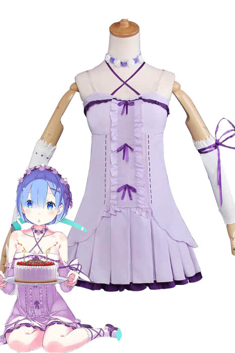 ZERO -Starting Life in Another World Rem Birthday Anime Cosplay Costumes